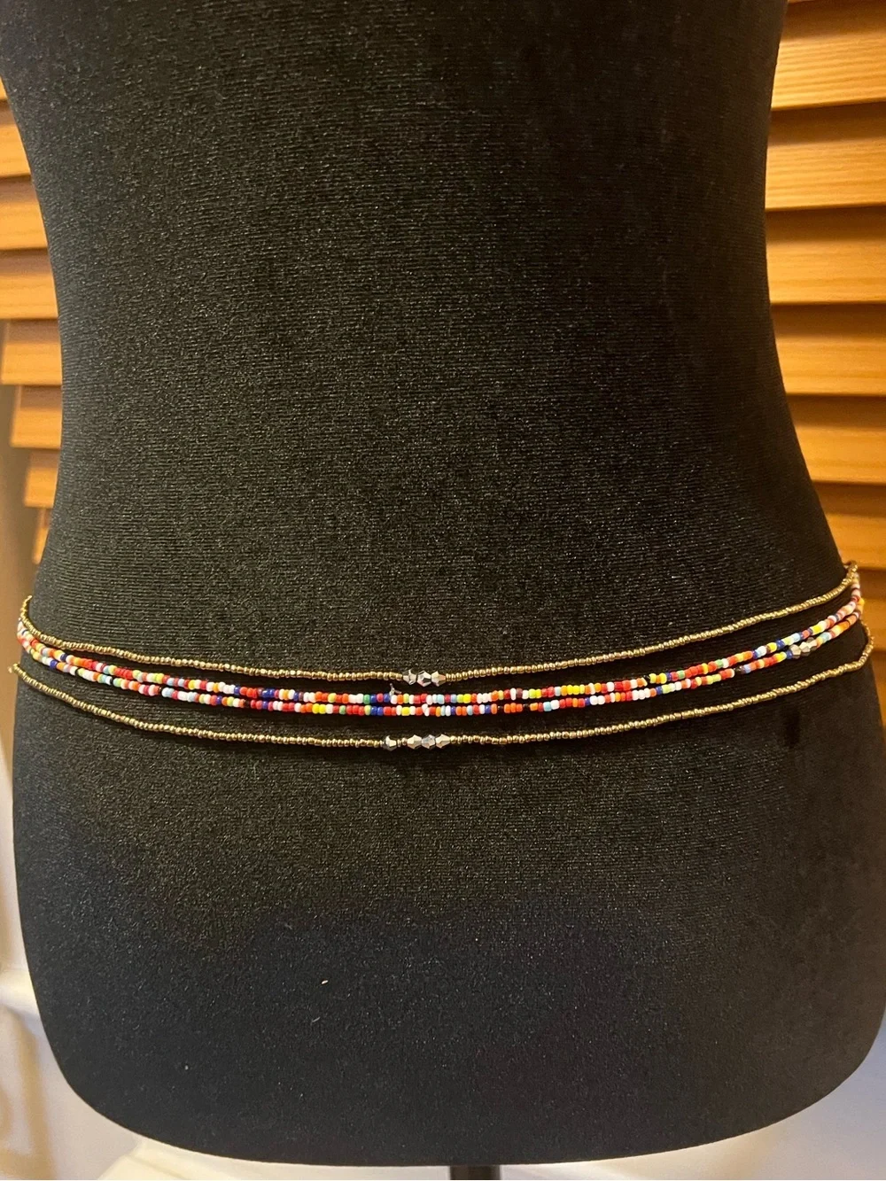 Gold Layered Waist Chain Body Jewelry handmade